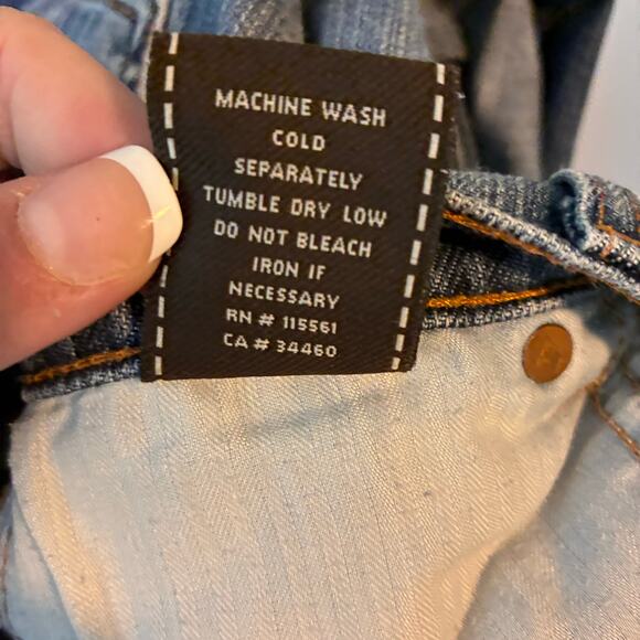 7 For All Mankind Low Rise Bootcut Jeans Women's 27 Blue Fading Western Preppy - Picture 13 of 14